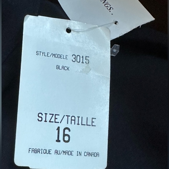 Sport Collection NWT Black Straight Wide Leg. High Rise Dress Pants Sz 16. - Picture 6 of 12